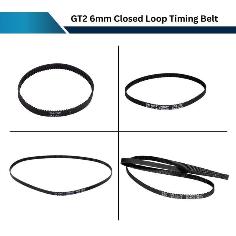 GT2 6mm Closed Loop Timing Belt - View 1