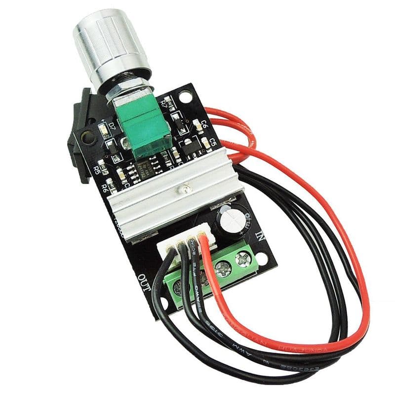 [Type 2] 1203BB DC 6V-28V 6V 12V 24V 3A PWM DC Motor Speed Controller Forward Reverse with Switch - View 3