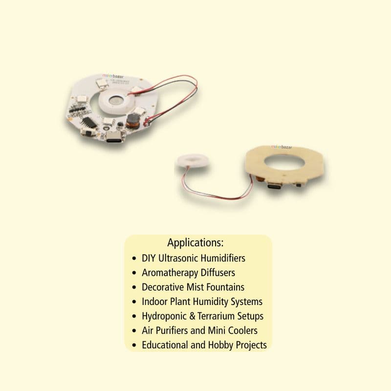 Humidifier Atomizer Circuit Board with LED Ring - View 3