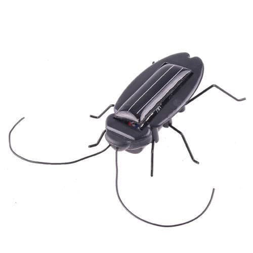 Solar Powered Vibrating Black Cockroach Bug - View 1