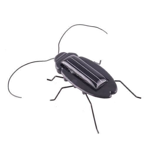 Solar Powered Vibrating Black Cockroach Bug - View 3