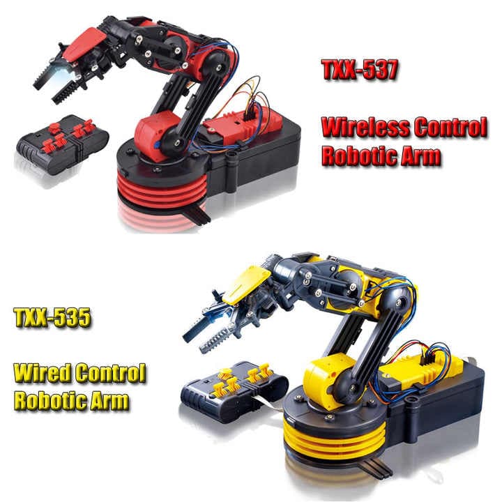 Remote-Controlled Robotic Arm Kit [Plastic Body] 15x9x6.3inch - View 1