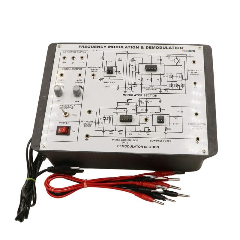 Frequency Modulation and Demodulation Trainer Kit - View 1