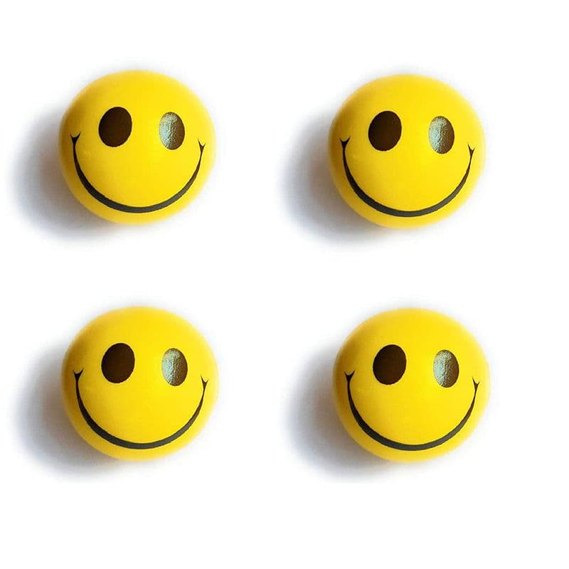 Smiley Face Squeeze Stress Ball (Pack of 4) - View 1