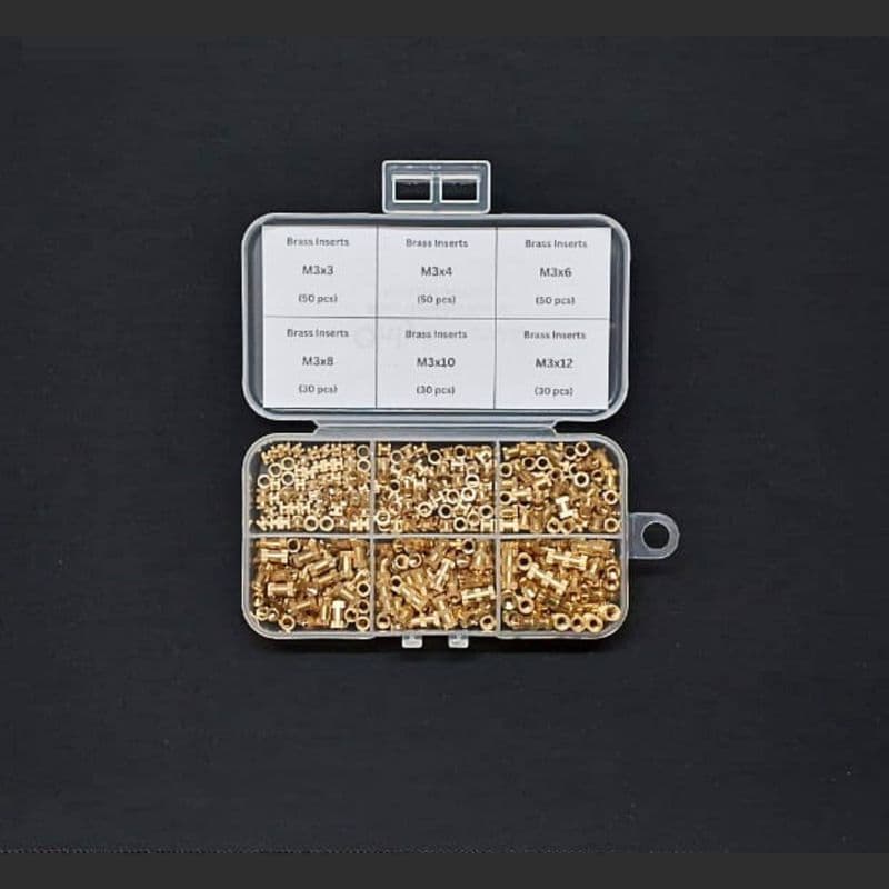 Brass Inserts Nut Assorted Pack - View 1