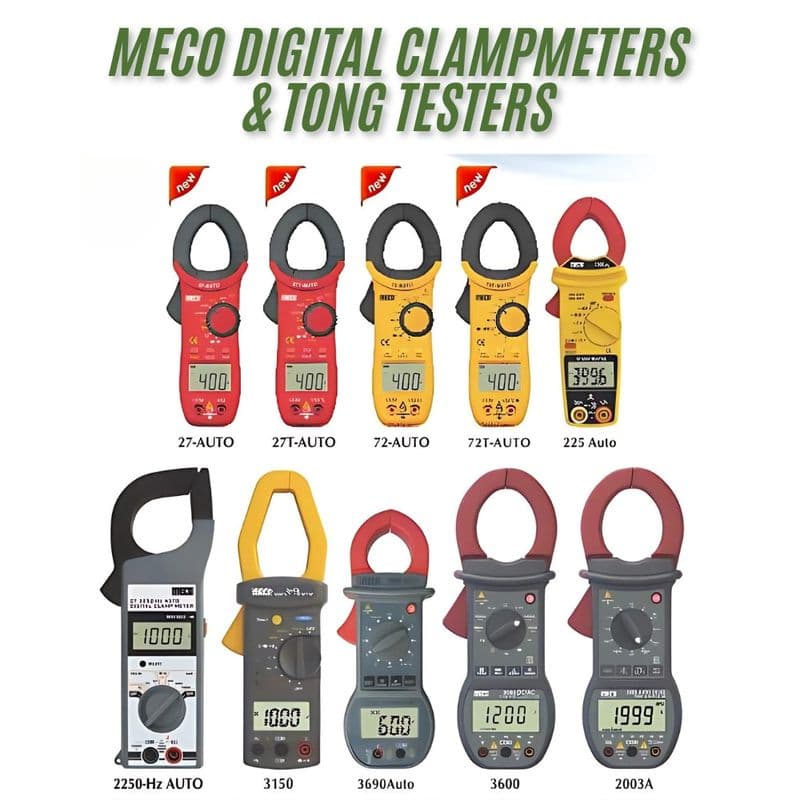 Meco 36-Auto-BL DC/AC TRMS Digital Clamp MultiMeter with Temperature & Frequency - View 3