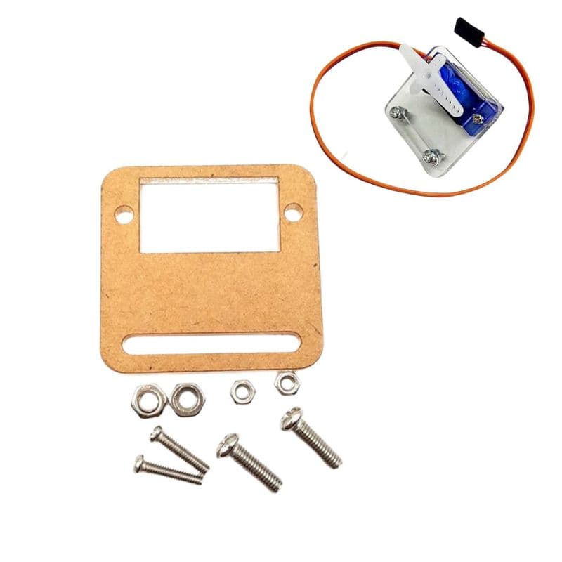 Servo Mount Holder Acrylic Bracket for SG90/MG90 Motors - View 2