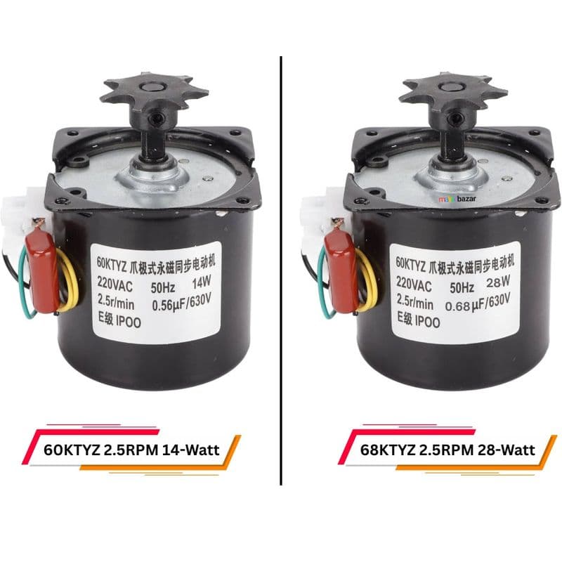 KTYZ Synchronous Gear Incubator Motor - View 1