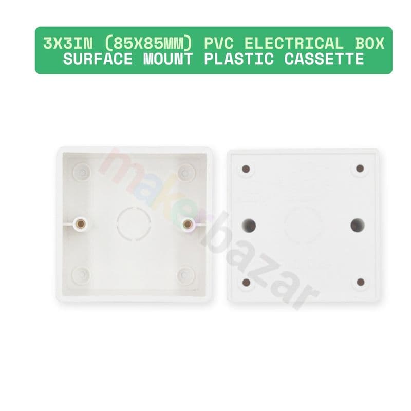 PVC Wall Mount Surface Box for Electrical Sockets - View 2
