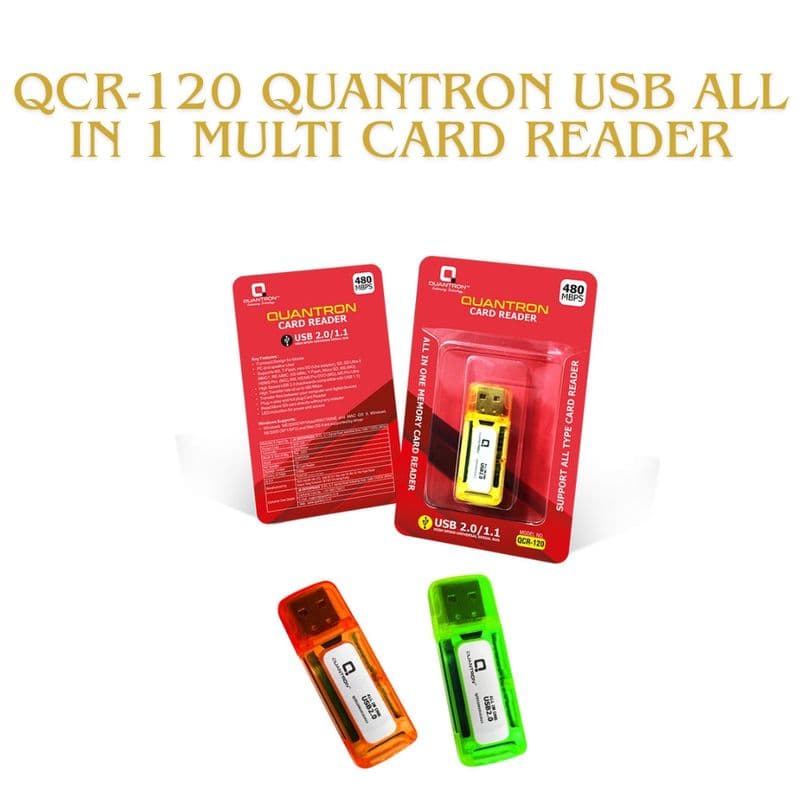 Quantron: QCR USB Memory Card Readers for Mobile/Desktop - View 3