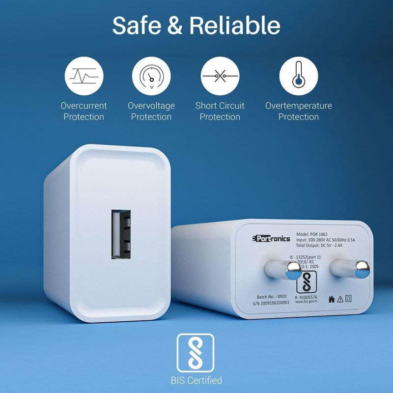 Portronics: DC Adaptor USB Chargers - View 2