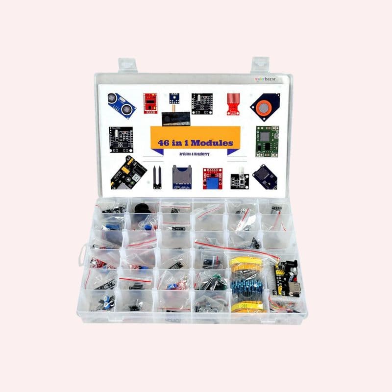 45/46 In 1 Sensor Kit For Arduino Uno R3, Mega 2560, Raspberry Pi (37 In 1 + Additional Modules) - View 1