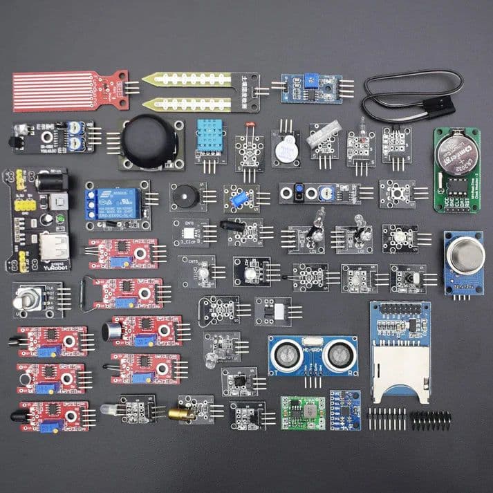 45/46 In 1 Sensor Kit For Arduino Uno R3, Mega 2560, Raspberry Pi (37 In 1 + Additional Modules) - View 2