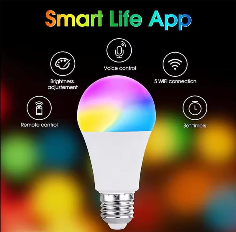 9W B22 WiFi LED Smart Bulb Compatible with Amazon Alexa and Google Assistant - View 2