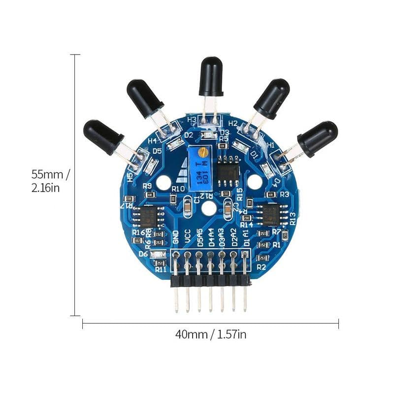 5-Channel Flame Sensor Module - View 2