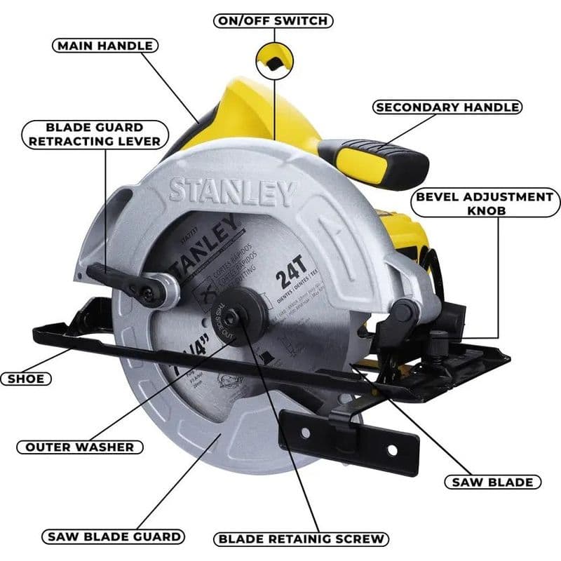 Stanley Circular Saw SC16 1600W 7-1/4" - View 2