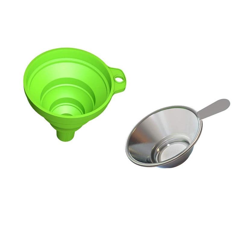 3D Printer Silicone Collapsible Funnel with Stainless Steel Resin Filter Cup Set - View 3
