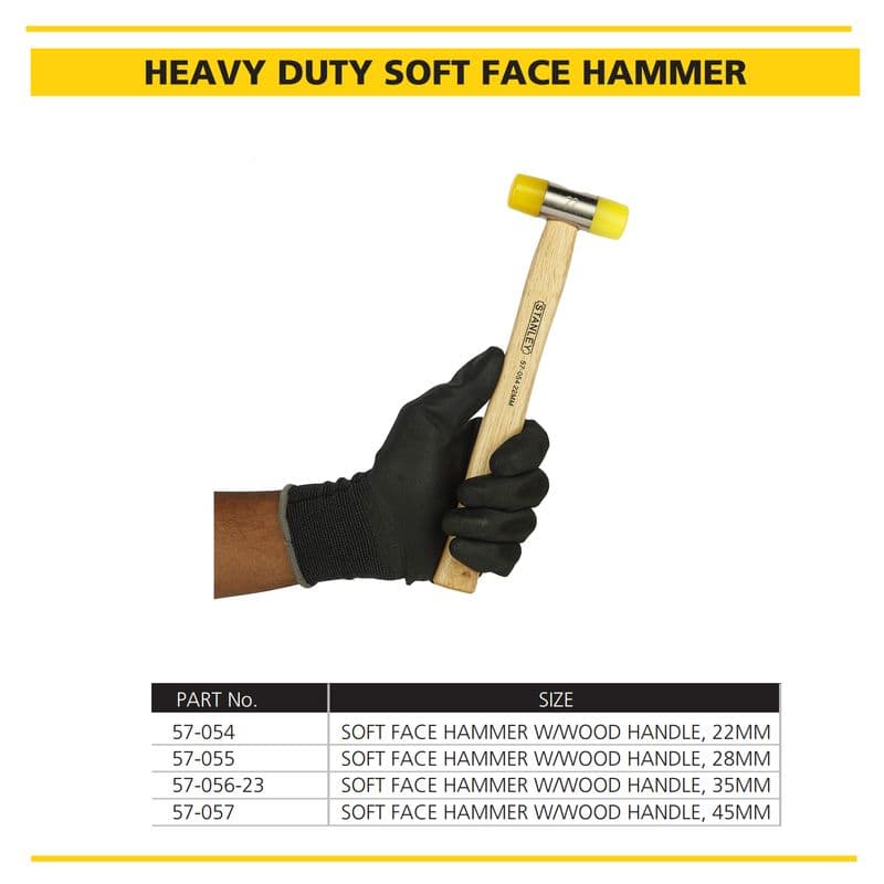 Stanley Heavy-Duty Soft-Face Mallet Hammers with Wooden Handle - View 1