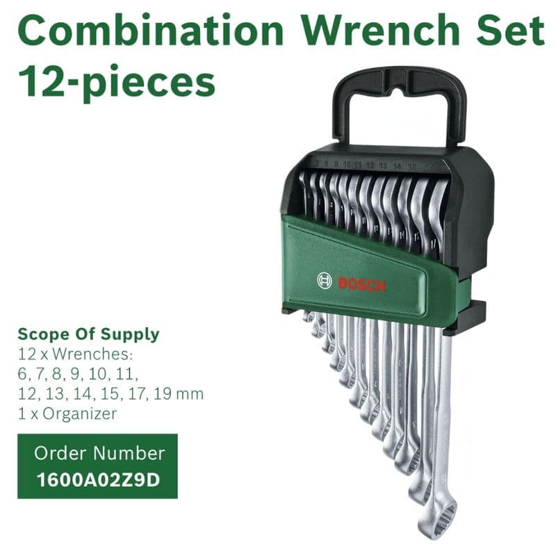 Bosch Universal Wrench Set Chrome Vanadium Combination Spanners - View 3