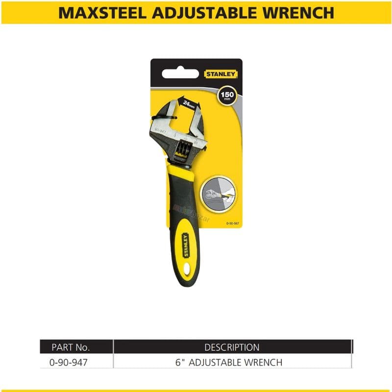 Stanley MaxSteel Adjustable Wrench - View 2