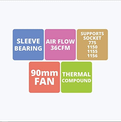 Zebronics: MSC200 CPU Cooling Fan 90mm - View 3