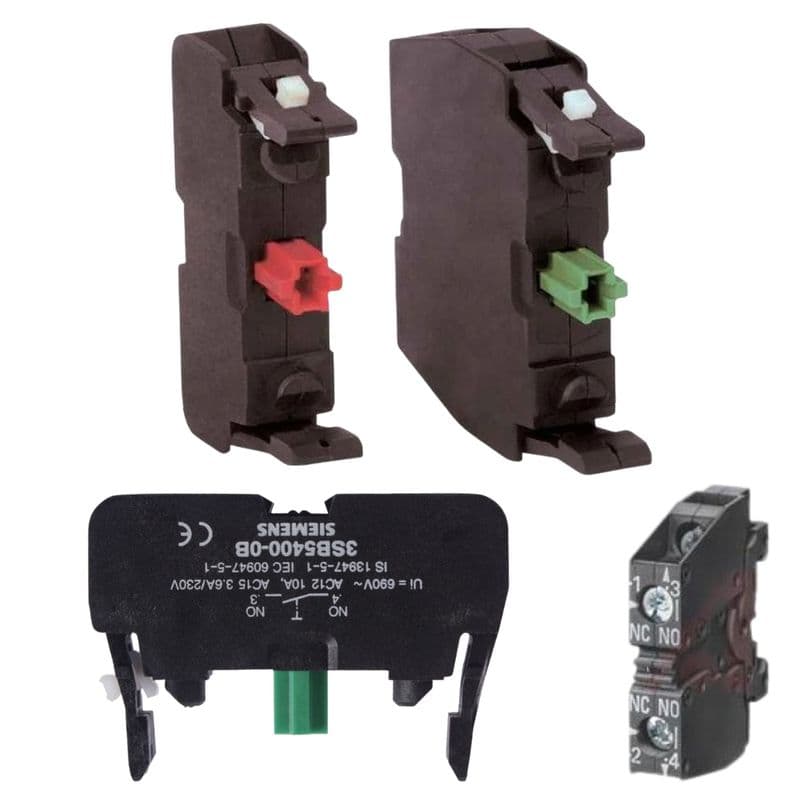 Siemens 3SB54 Contact Block for Push Button, Selector & Key Actuators - View 1