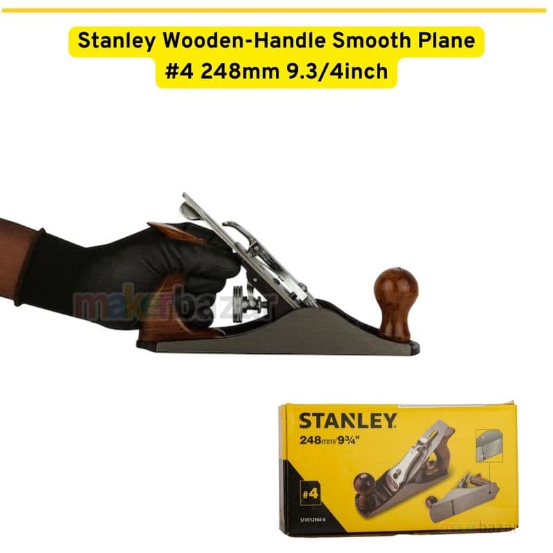 Stanley Wooden-Handle Smoothing Planer Tool - View 3
