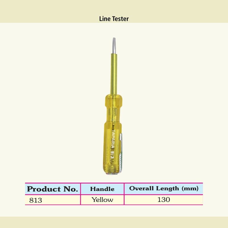 Taparia Line Tester – High Quality Electric Test Screwdriver - View 3