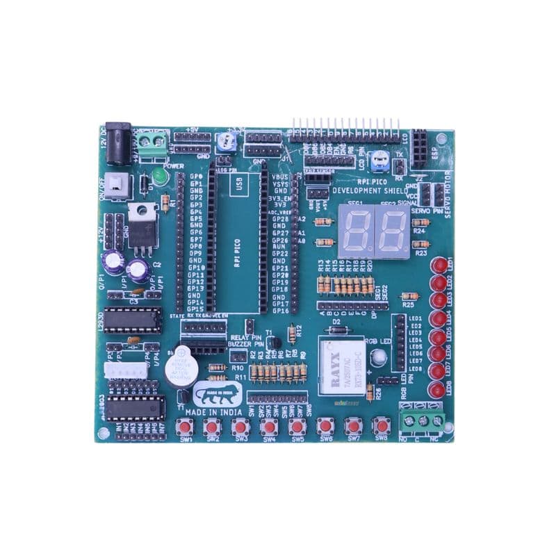Raspberry Pi Pico Development Shield – Prototyping Expansion Board - View 2