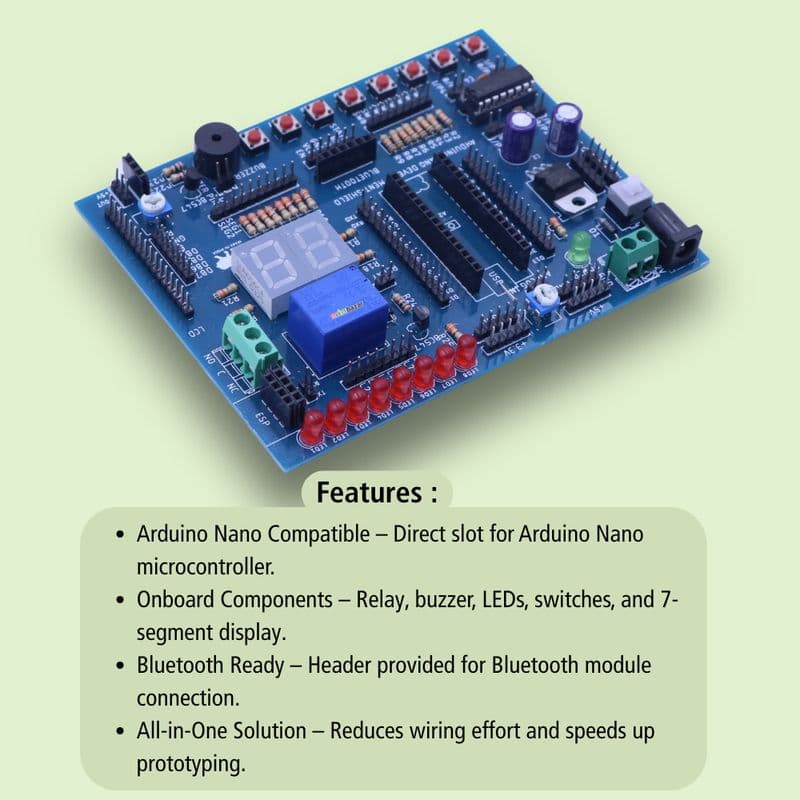 Nano Development Shield – Prototyping Expansion Board - View 2