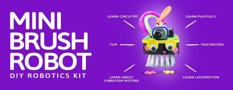 Mini Brush Robot by BeCre8v - View 2