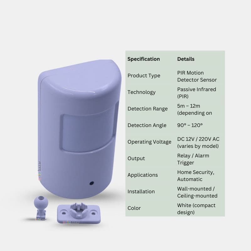 Wireless PIR Motion Detector Sensor - View 3