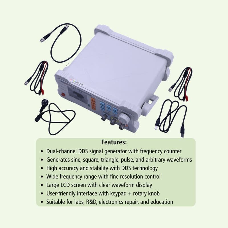 MetroQ MTQ1515 DDS Signal Generator/Counter – Dual Channel Function Generator - View 3