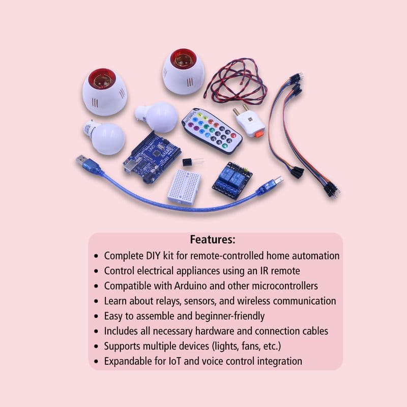 DIY Remote Control Home Automation Kit – Arduino Based Smart Wireless Switching Project Kit - View 2