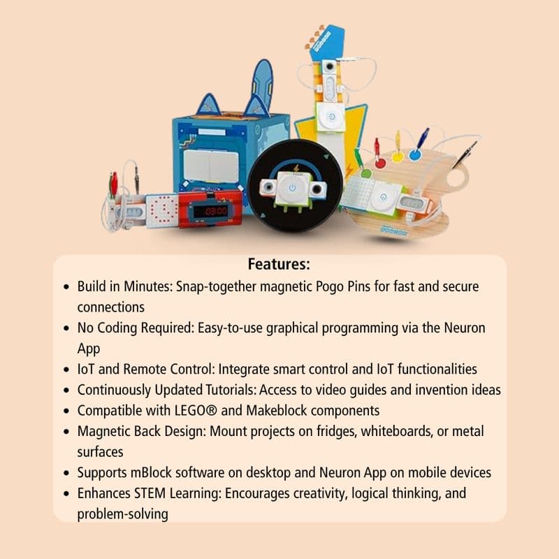 Makeblock Neuron Inventor Kit | Programmable Electronic Building Block Set - View 3