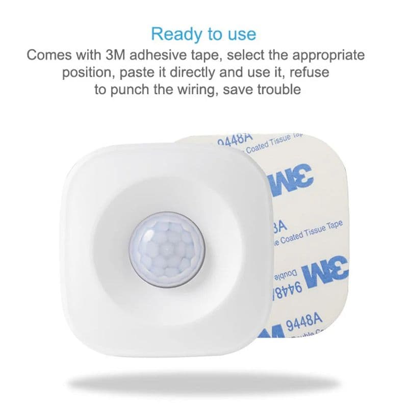 Smart Wifi PIR Motion Sensor - Compatible with Alexa - View 3