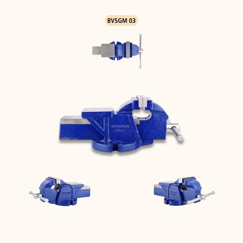 Taparia BVSGM Bench Vice Fixed Base – Heavy Duty - View 2
