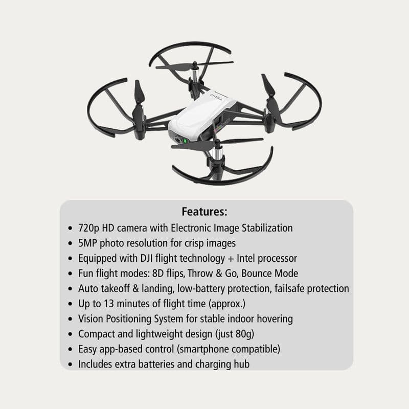 DJI Tello Nano Drone – 720p HD Camera | Mini Quadcopter - View 2