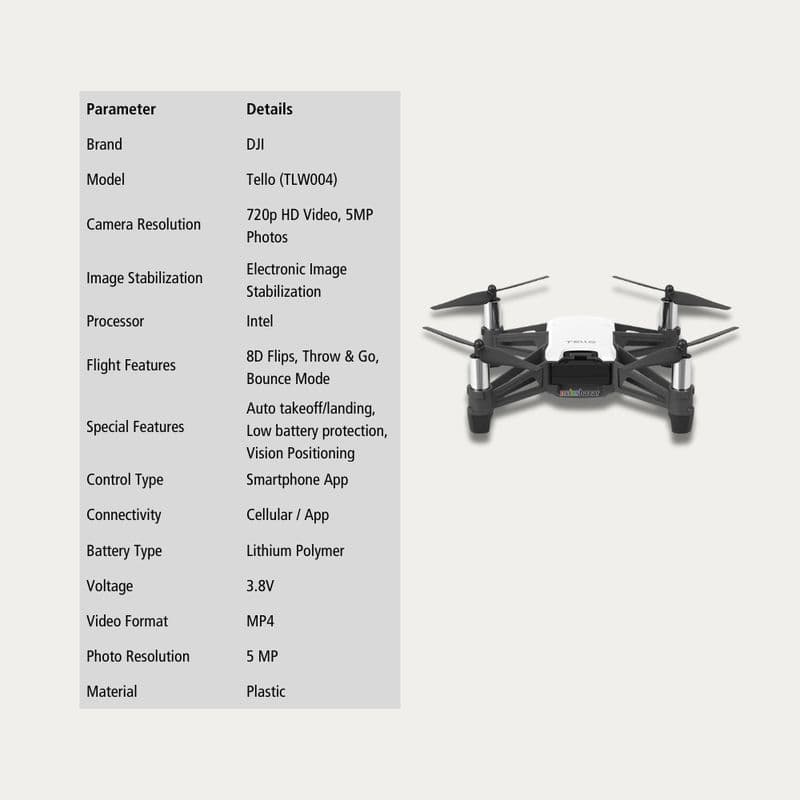 DJI Tello Nano Drone – 720p HD Camera | Mini Quadcopter - View 3