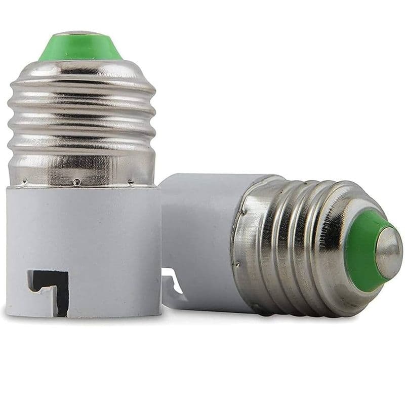 E27 to B22 Screw Base Socket Ceramic Lamp Holder Light Bulb Adapter - View 2