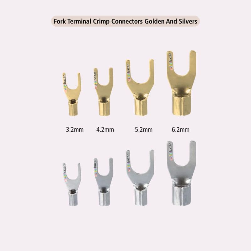 Non-Insulated Ring O-Type And Fork U-type Terminals Crimp Connectors - View 2