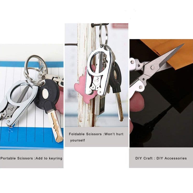 Mini Portable Folding Scissor for DIY/ Travel/ Home Use - View 3