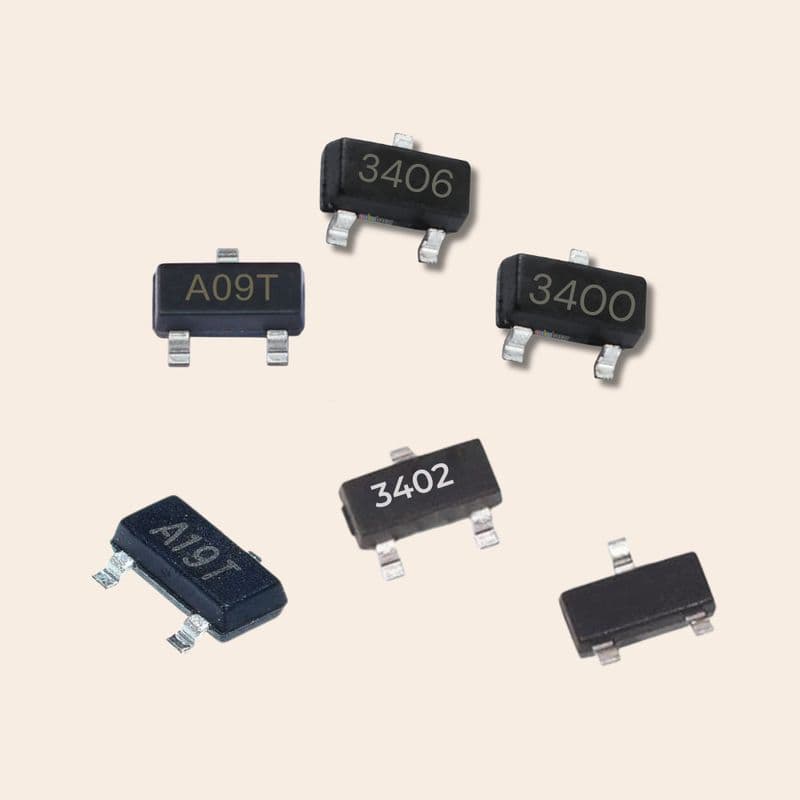 AO34-Series SOT-23 SMD Mosfet Transistors - View 1