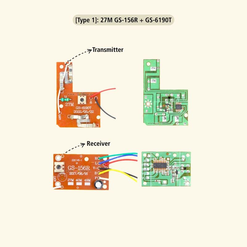 4CH RC Remote Control Wireless Transmitter and Receiver Circuit Board - View 2