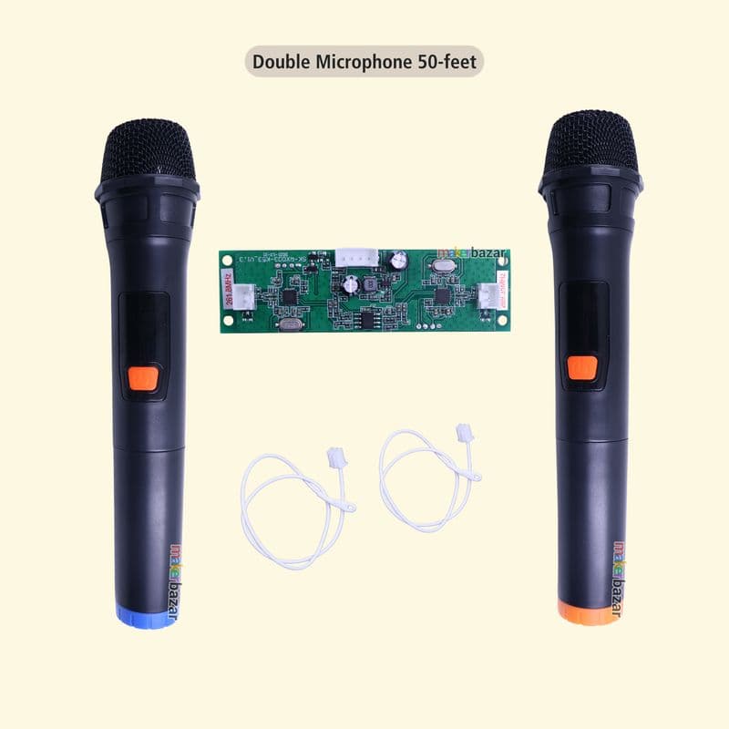 Wireless Microphone with Portable Receiver Module (Single/Dual) - View 2