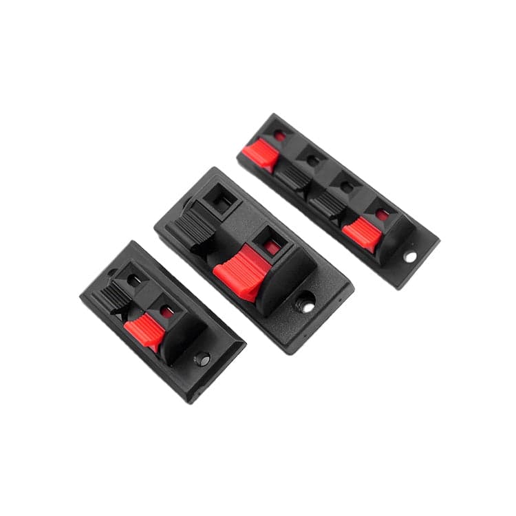 Press-Push-Type Speaker Terminal Block Spring Release Connector - View 1
