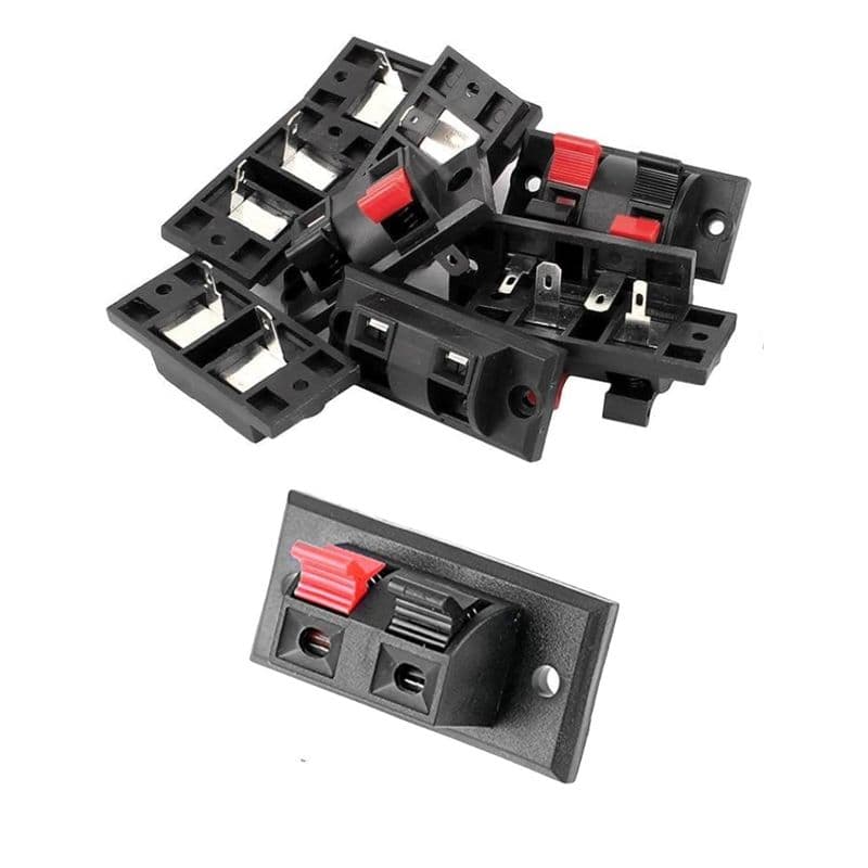 Press-Push-Type Speaker Terminal Block Spring Release Connector - View 2