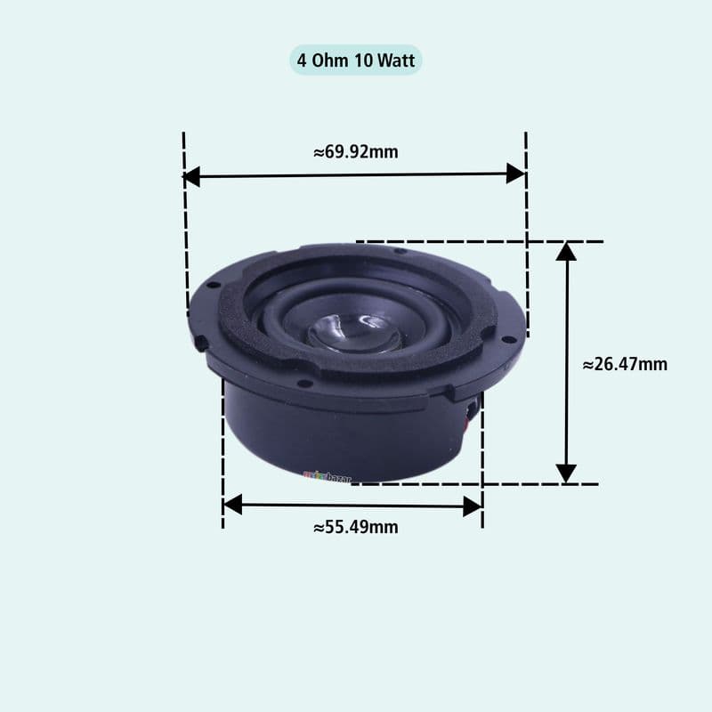 2.75 Inch Tweeter Speaker – Compact High Frequency Audio Driver - View 3