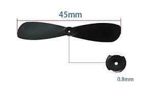45 MM Propeller for Micro Quadcopters/ Coreless Motor - (2 Pcs)(CW & CCW) - View 2