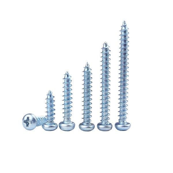 M2.8 #4 Combi-Pan-Head Polished Self-Tapping Screws - View 1